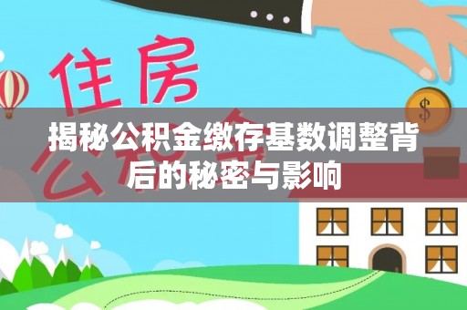福鼎揭秘公积金缴存基数调整背后的秘密与影响