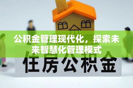 福鼎公积金管理现代化，探索未来智慧化管理模式