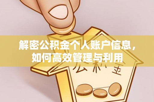 福鼎解密公积金个人账户信息，如何高效管理与利用