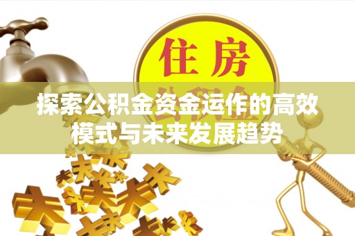 福鼎探索公积金资金运作的高效模式与未来发展趋势