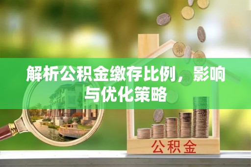 福鼎解析公积金缴存比例，影响与优化策略