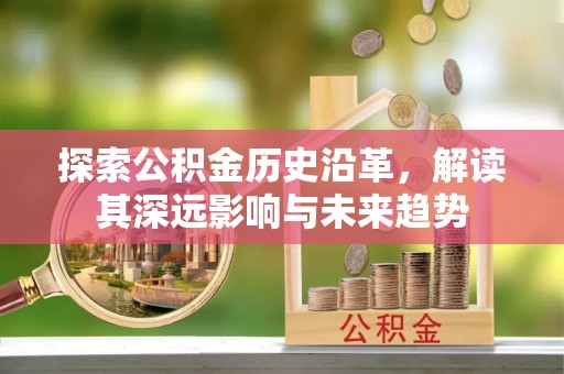 福鼎探索公积金历史沿革，解读其深远影响与未来趋势